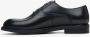 Estro Luxe Zwarte Leren Oxford Schoenen Black Heren - Thumbnail 6