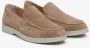 Estro Dames Lichtbruine Natuurlijke Velours Loafers Er00113445 Brown Dames - Thumbnail 2