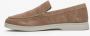 Estro Dames Lichtbruine Natuurlijke Velours Loafers Er00113445 Brown Dames - Thumbnail 3