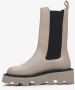 Estro Dames Beige Leren Chelsea Laarzen voor de Herfst Er00112211 Beige Dames - Thumbnail 4