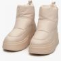 Estro Dames Beige Sneeuwlaarzen gemaakt van Echt Leer Er00112428 Beige Dames - Thumbnail 3