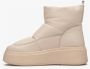 Estro Dames Beige Sneeuwlaarzen gemaakt van Echt Leer Er00112428 Beige Dames - Thumbnail 4