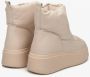 Estro Dames Beige Sneeuwlaarzen gemaakt van Echt Leer Er00112428 Beige Dames - Thumbnail 5
