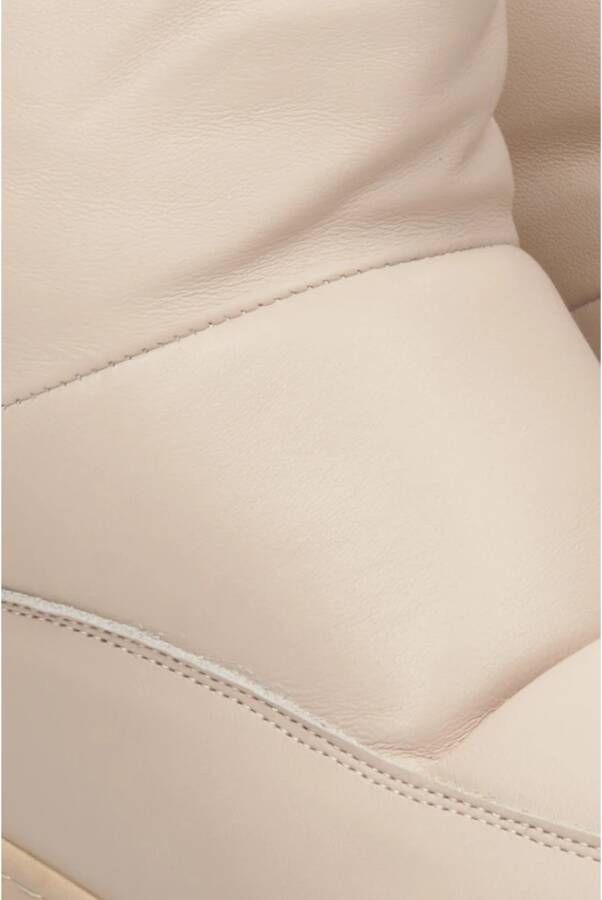 Estro Dames Beige Sneeuwlaarzen gemaakt van Echt Leer Er00112428 Beige Dames