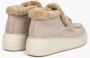 Estro Dames Beige Enkellaarzen gemaakt van Echt Velours Er00112119 Beige Dames - Thumbnail 5
