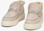 Estro Dames Beige Enkellaarzen gemaakt van Echt Velours Er00112119 Beige Dames - Thumbnail 7