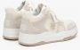 Estro Dames Beige & Witte High-Top Sneakers gemaakt van Leer en Suède Er00114290 Beige Dames - Thumbnail 5