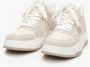 Estro Dames Beige & Witte High-Top Sneakers gemaakt van Leer en Suède Er00114290 Beige Dames - Thumbnail 6