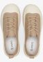 Estro Dames Beige Lage Sneakers gemaakt van Echt Leer Er00112706 Beige Dames - Thumbnail 4
