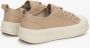 Estro Dames Beige Lage Sneakers gemaakt van Echt Leer Er00112706 Beige Dames - Thumbnail 5