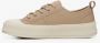 Estro Dames Beige Lage Sneakers gemaakt van Echt Leer Er00112706 Beige Dames - Thumbnail 7