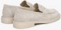 Estro Dames Lichtbeige Velours Penny Loafers Er00114530 Beige Dames - Thumbnail 4