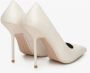 Estro Dames Licht Beige Leren Pumps Met Puntige Neus Er00112676 Beige Dames - Thumbnail 5