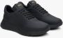 Estro Dames Zwarte Matte Leren Lage Sneakers Er00113797 Black Dames - Thumbnail 2