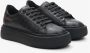 Estro Dames Zwarte Sneakers gemaakt van Echt Leer met Dikke Zool Er00114395 Black Dames - Thumbnail 3