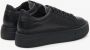 Estro Dames Zwarte Sneakers gemaakt van Echt Leer met Dikke Zool Er00114395 Black Dames - Thumbnail 4
