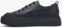 Estro Dames Zwarte Lage Top Leren Sneakers Er00113473 Black Dames - Thumbnail 3