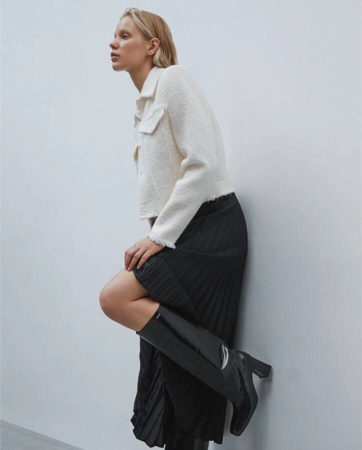 Estro Dames Oversized Laarzen gemaakt van Zwart Lakleer Er00113574 Black Dames