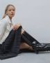 Estro Dames Oversized Laarzen gemaakt van Zwart Lakleer Er00113574 Black Dames - Thumbnail 4