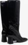 Estro Dames Oversized Laarzen gemaakt van Zwart Lakleer Er00113574 Black Dames - Thumbnail 5
