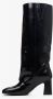 Estro Dames Oversized Laarzen gemaakt van Zwart Lakleer Er00113574 Black Dames - Thumbnail 6