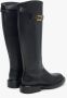 Estro Dames Zwarte Leren Laarzen met Decoratieve Band Er00114257 Black Dames - Thumbnail 5