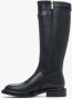 Estro Dames Zwarte Leren Laarzen met Decoratieve Band Er00114257 Black Dames - Thumbnail 7