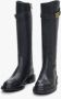 Estro Dames Zwarte Leren Laarzen met Decoratieve Band Er00114257 Black Dames - Thumbnail 8