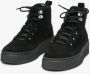 Estro Dames Zwarte High-Top Sneakers met Isolatie gemaakt van Echt Suède Er00111764 Black Dames - Thumbnail 3