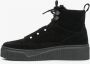 Estro Dames Zwarte High-Top Sneakers met Isolatie gemaakt van Echt Suède Er00111764 Black Dames - Thumbnail 4