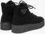 Estro Dames Zwarte High-Top Sneakers met Isolatie gemaakt van Echt Suède Er00111764 Black Dames - Thumbnail 5