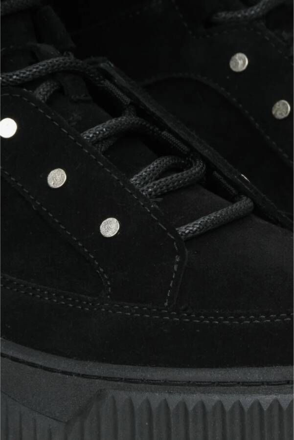 Estro Dames Zwarte High-Top Sneakers met Isolatie gemaakt van Echt Suède Er00111764 Black Dames