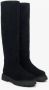 Estro Zwarte Fluwelen Winterlaarzen Black Dames - Thumbnail 2