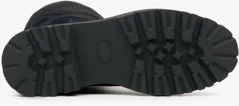 Estro Zwarte Fluwelen Winterlaarzen Black Dames