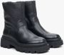 Estro Zwarte Leren Enkellaarzen voor de Winter Er00113907 Black Dames - Thumbnail 2