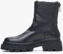 Estro Zwarte Leren Enkellaarzen voor de Winter Er00113907 Black Dames - Thumbnail 4