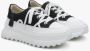 Estro Dames Witte & Zwarte Sneakers met Geperforeerde Zool Er00114396 Black Dames - Thumbnail 3