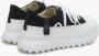 Estro Dames Witte & Zwarte Sneakers met Geperforeerde Zool Er00114396 Black Dames - Thumbnail 4