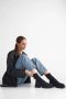 Estro Zwarte Slip-on Enkellaarsjes Black Dames - Thumbnail 5