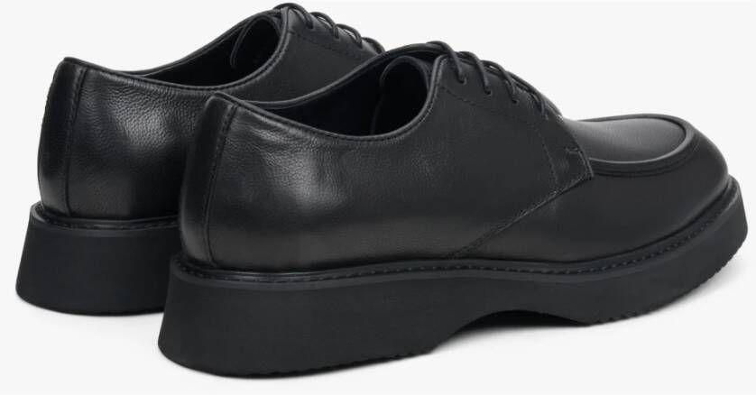 Estro Heren Zwarte Veterschoenen van Echt Leer Er00113938 Black Heren