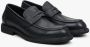 Estro Heren Zwarte Penny Loafers gemaakt van Echt Leer Er00113950 Black Heren - Thumbnail 2