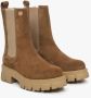 Estro Dames Bruine Chelsea Boots gemaakt van Echt Velours Er00113457 Brown Dames - Thumbnail 2