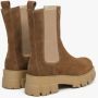 Estro Dames Bruine Chelsea Boots gemaakt van Echt Velours Er00113457 Brown Dames - Thumbnail 5