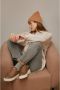 Estro Dames Bruin Leren & Bont Lage Sneakers voor de Winter Er00112116 Brown Dames - Thumbnail 2