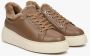 Estro Dames Bruin Leren & Bont Lage Sneakers voor de Winter Er00112116 Brown Dames - Thumbnail 3