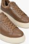 Estro Dames Bruin Leren & Bont Lage Sneakers voor de Winter Er00112116 Brown Dames - Thumbnail 6