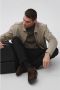 Estro Heren Zadelbruin Suède Veterschoenen Brogues Er00113799 Brown Heren - Thumbnail 2