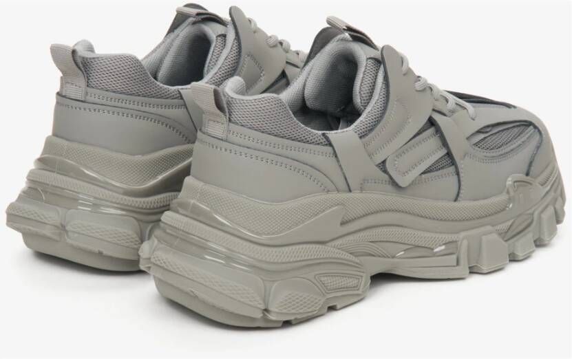 Estro Dames Grijze Lage Top Chunky Platform Sneakers ES8 Er00112611 Gray Dames