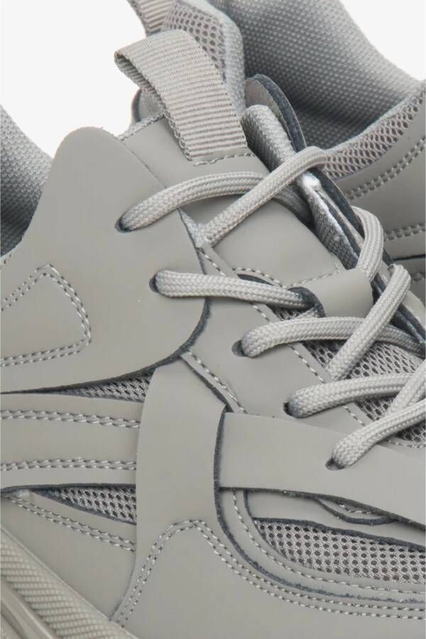 Estro Dames Grijze Lage Top Chunky Platform Sneakers ES8 Er00112611 Gray Dames