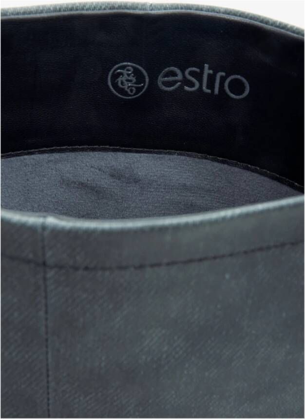 Estro Grijze Kniehoge Stiletto Laarzen Er00113873 Gray Dames